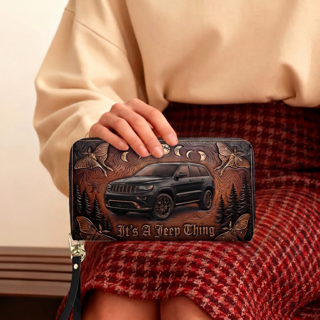 It's A Jeep Thing Personalized Leather Bag + Free Wallet TN2407261538