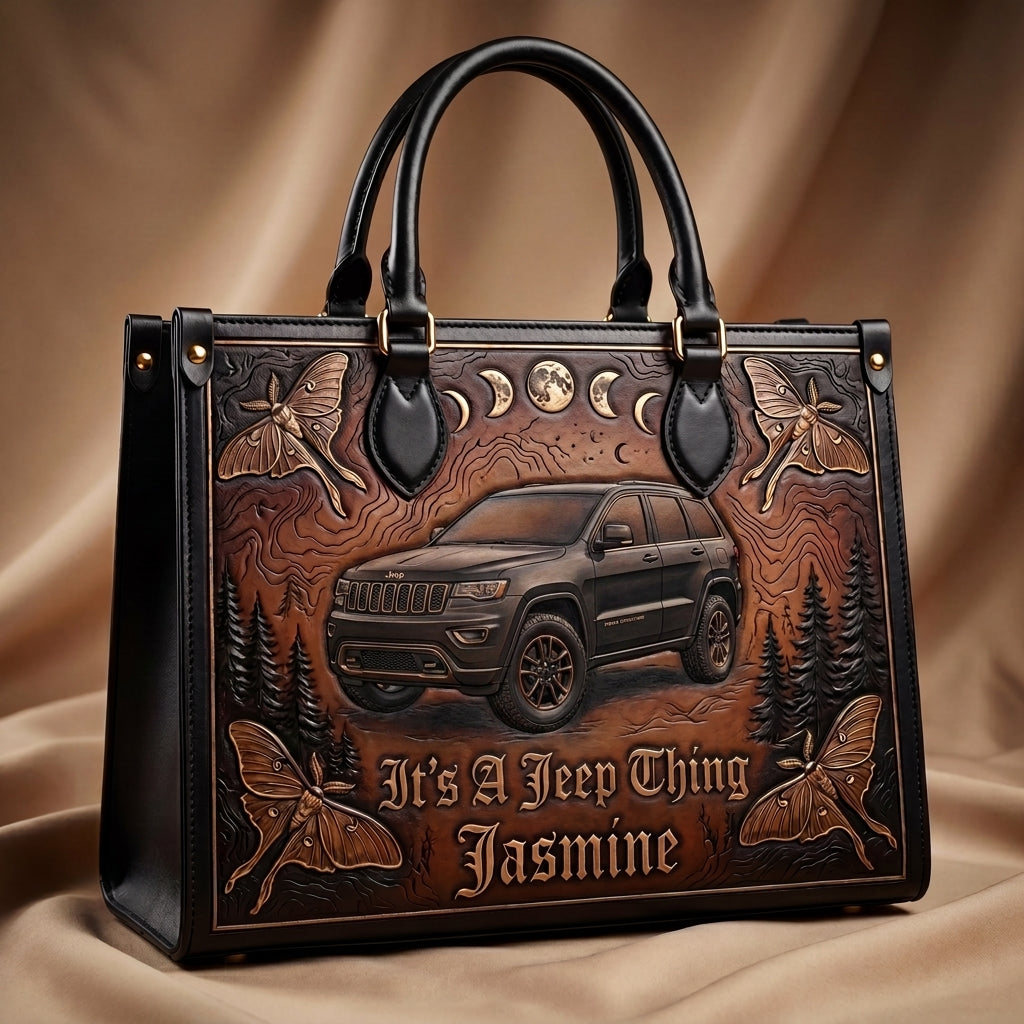 It's A Jeep Thing Personalized Leather Bag + Free Wallet TN2407261538