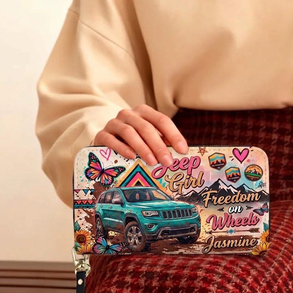 [Free delivery] Freedom On Wheels Personalized Leather Bag + FREE Wallet TN2407261537