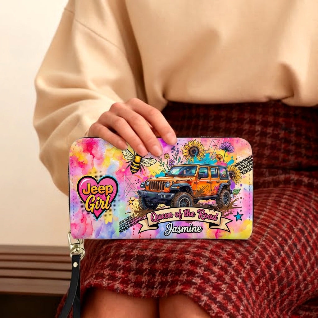 Queen Of The Road Personalized Leather Bag + Free Wallet TN2407261349
