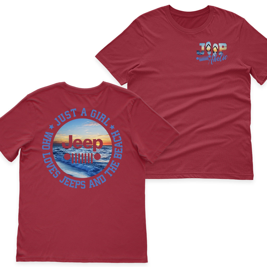 Just a Girl Who Loves Jeeps and The Beach Shirt TN2407261064
