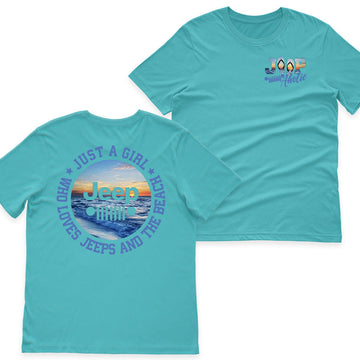 Just a Girl Who Loves Jeeps and The Beach Shirt TN2407261064
