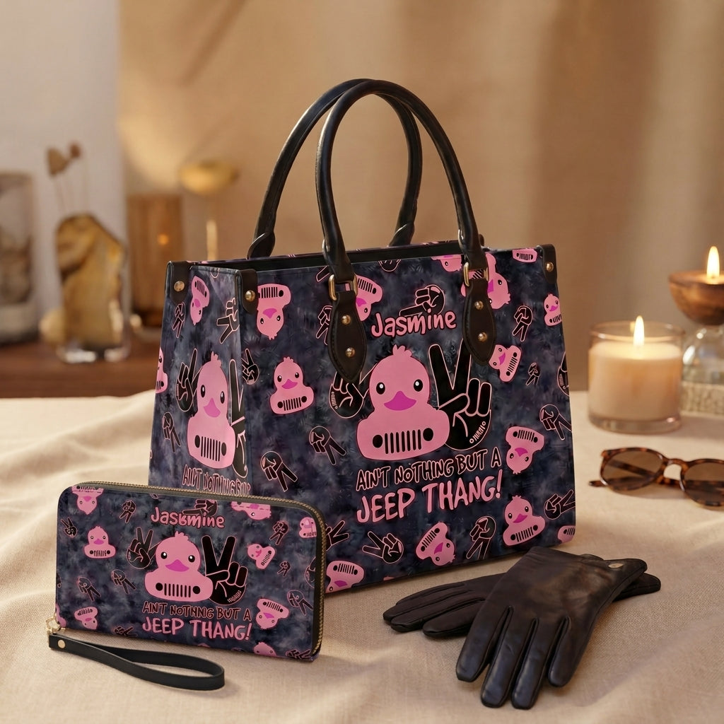[Free delivery] Jeep Thang Personalized Leather Bag + Free Matching Wallet TN2407261658