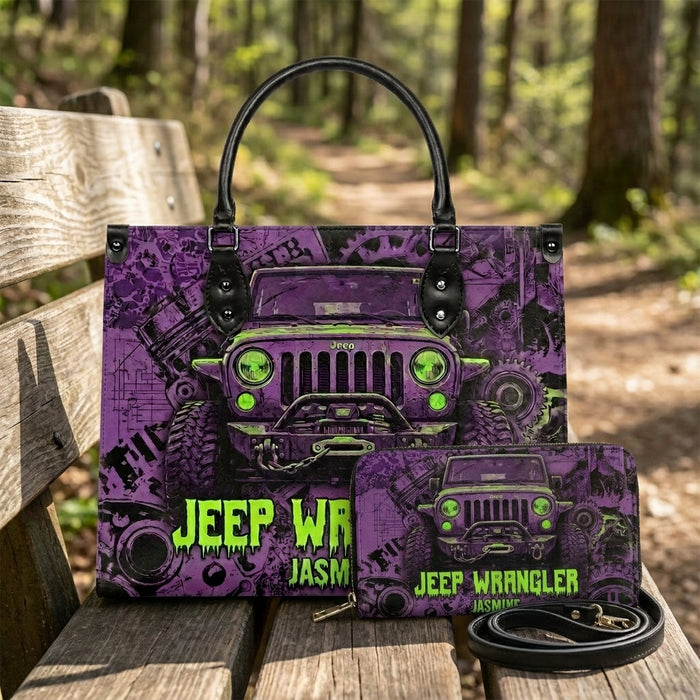 Jeep Wrangler Personalized Leather Bag + Free Wallet-DN2310261133