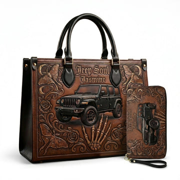 Jeep Soul Personalized Leather Bag + Free Wallet TN2407261355