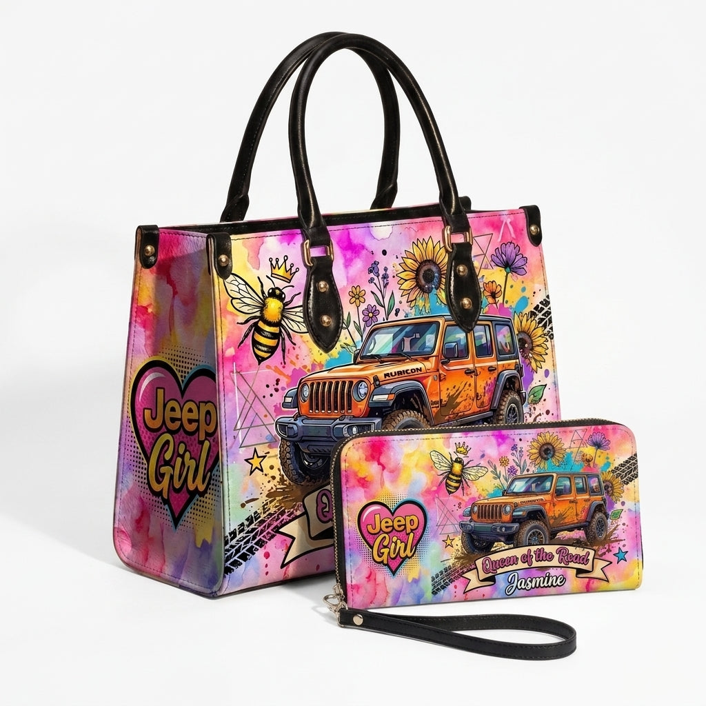 Queen Of The Road Personalized Leather Bag + Free Wallet TN2407261349