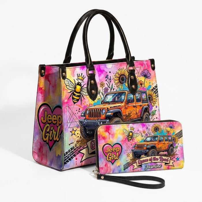 Queen Of The Road Personalized Leather Bag + Free Wallet TN2407261349