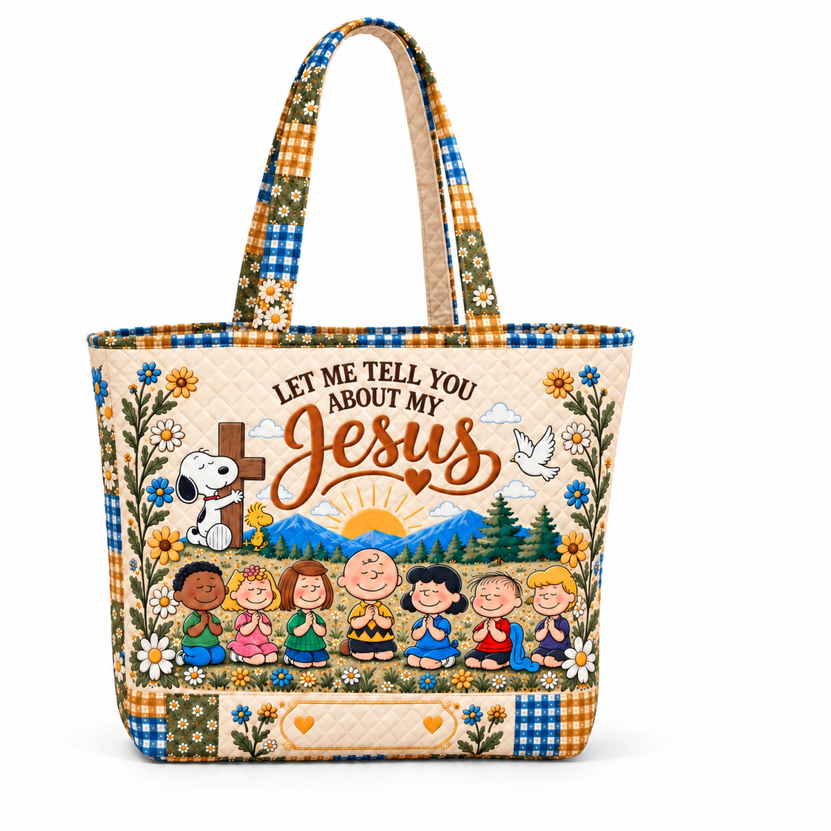 P-Nust Let Me Tell You About My Jesus Gift For Her - Premium Quilt Tote Bag-DN2410260037