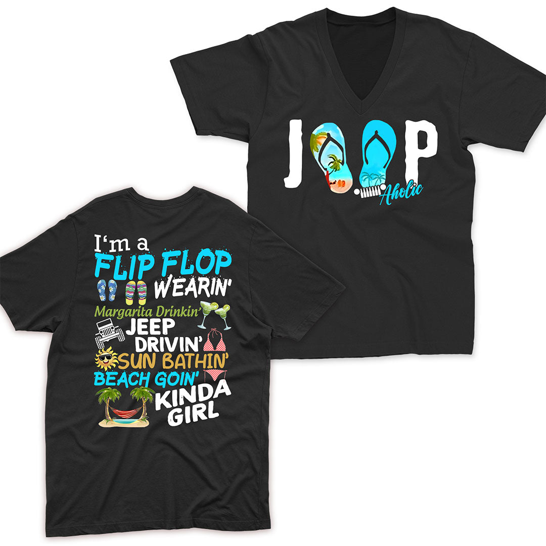 I'm A Flip Flop Margarita Jeep Drivin' Kinda Girl T-Shirt Hoodie TN2407261066