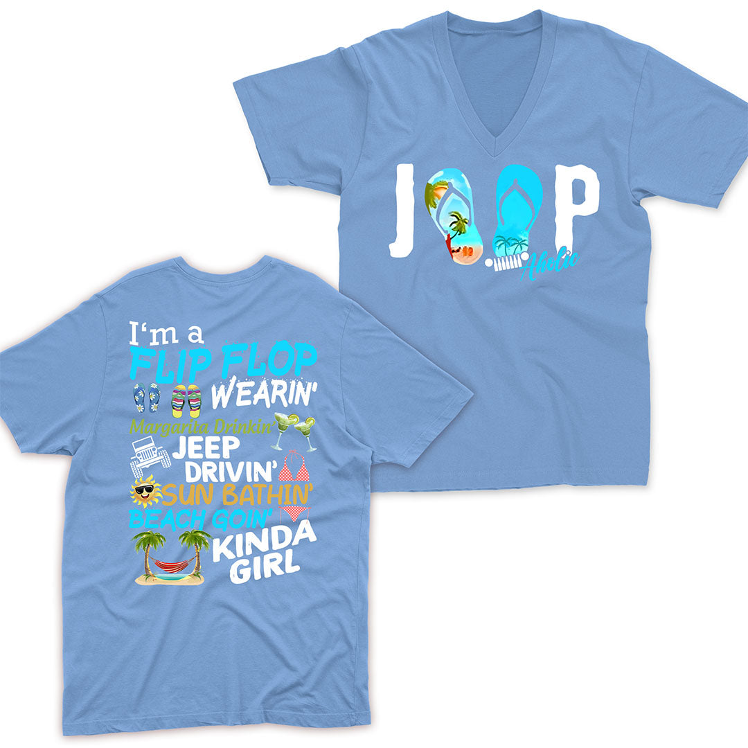 I'm A Flip Flop Margarita Jeep Drivin' Kinda Girl T-Shirt Hoodie TN2407261066