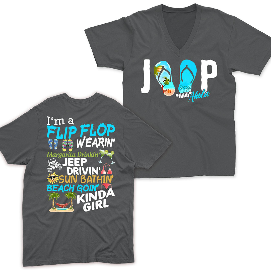 I'm A Flip Flop Margarita Jeep Drivin' Kinda Girl T-Shirt Hoodie TN2407261066