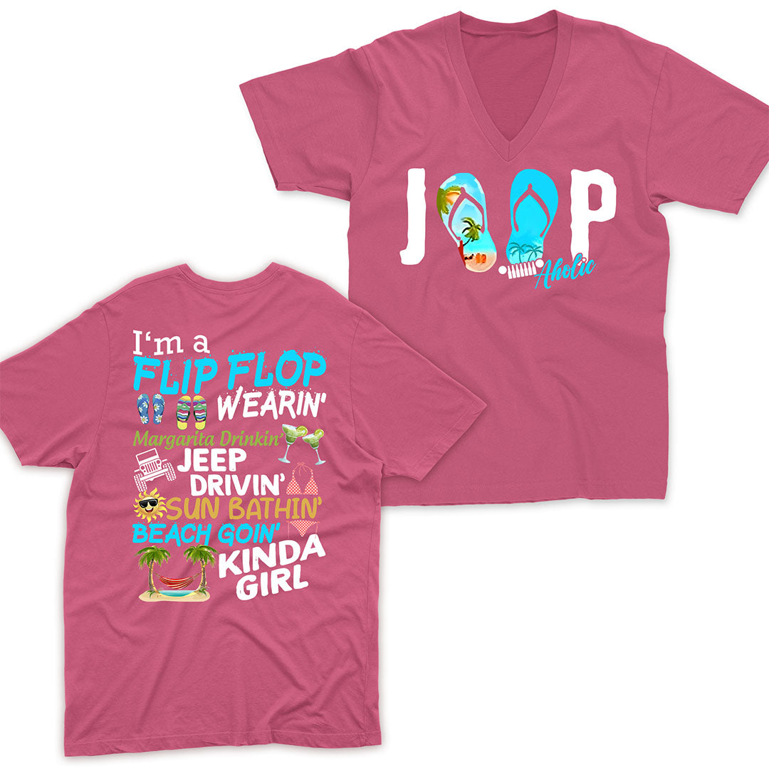 I'm A Flip Flop Margarita Jeep Drivin' Kinda Girl T-Shirt Hoodie TN2407261066