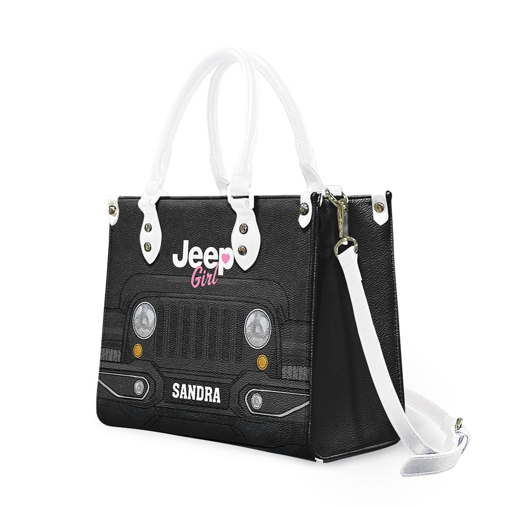 Jeep Girl Mutilcolor Grille Personalized Leather Handbag TN2407261602