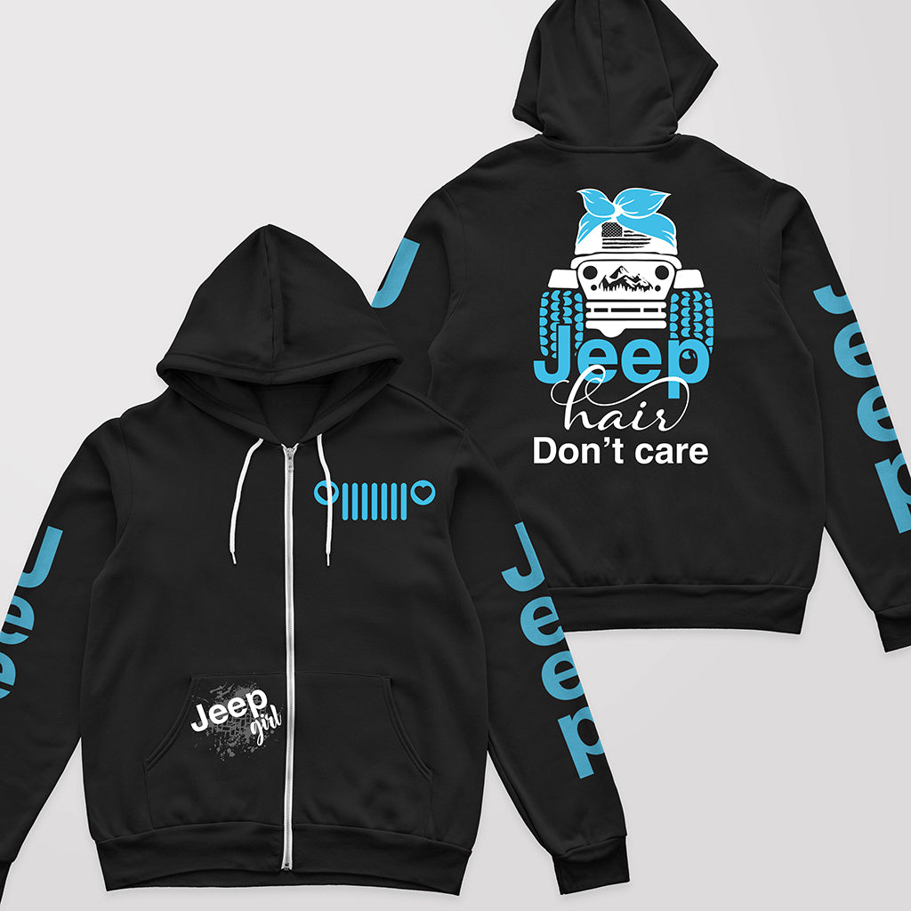 Jeep Hair Don't Care T-shirt Hoodie Supler Store