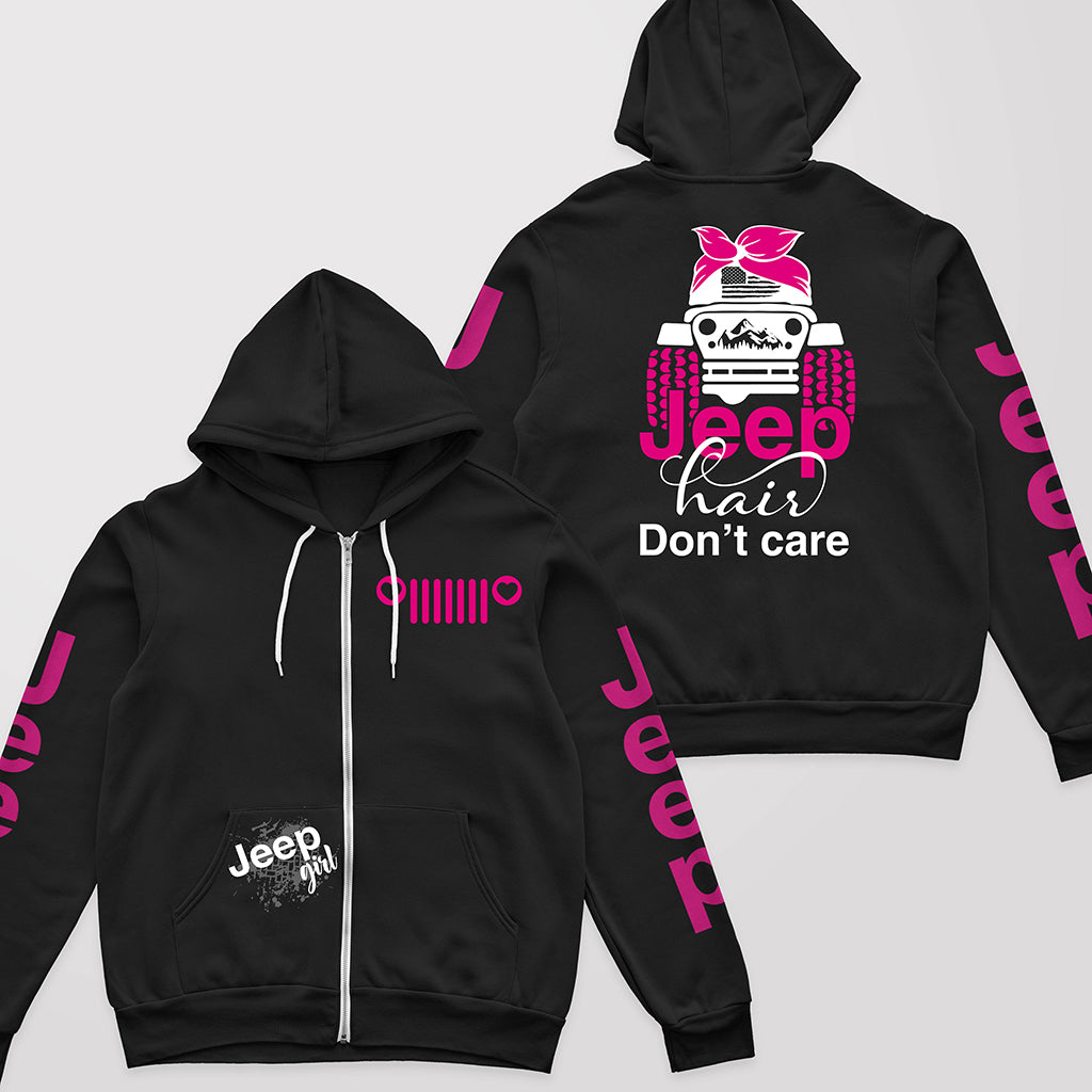 Jeep Hair Don't Care T-shirt Hoodie Supler Store