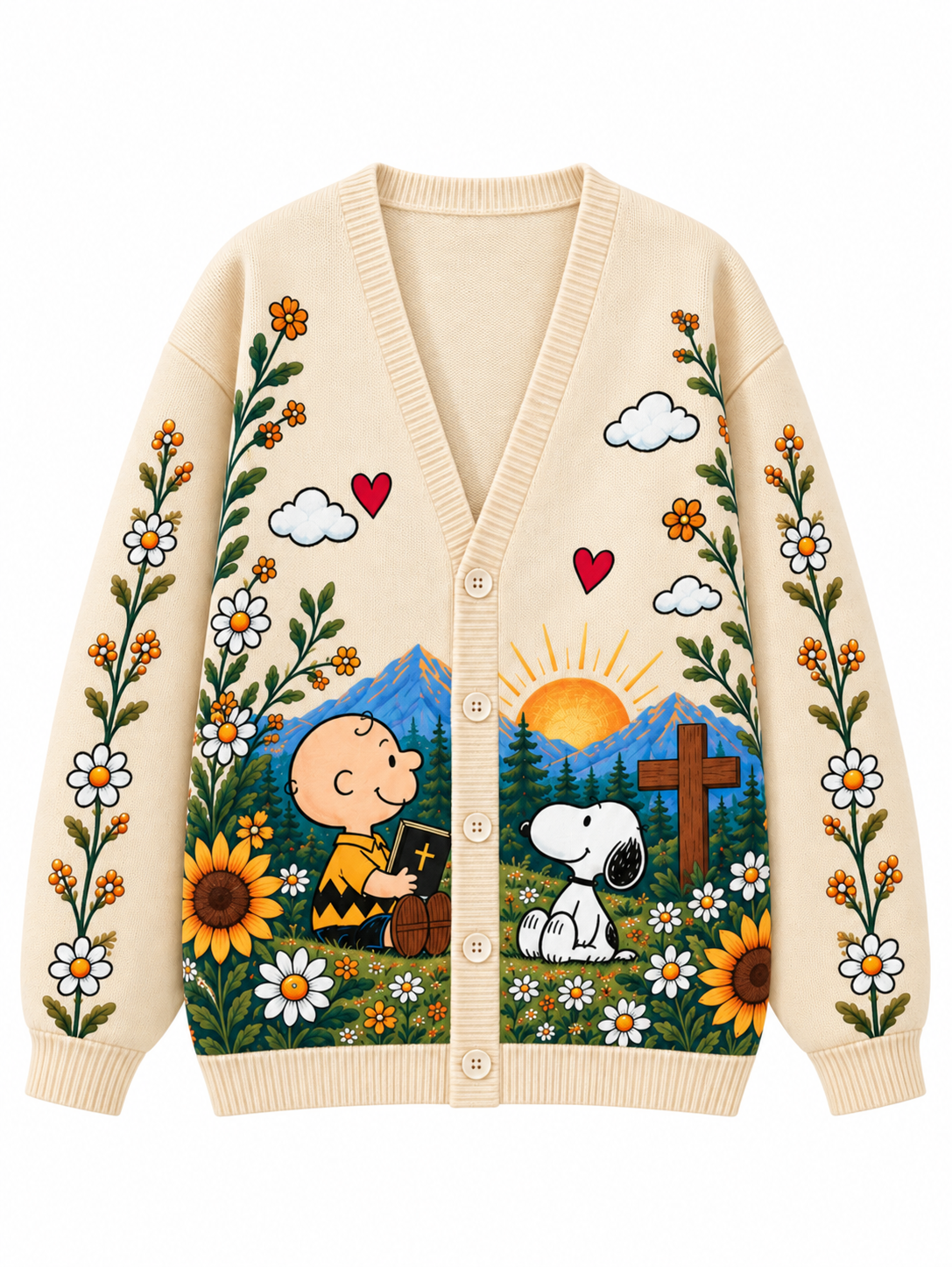 Let Me Tell You About My Jesus Gift For Her - Personalized Knitted Cardigan
