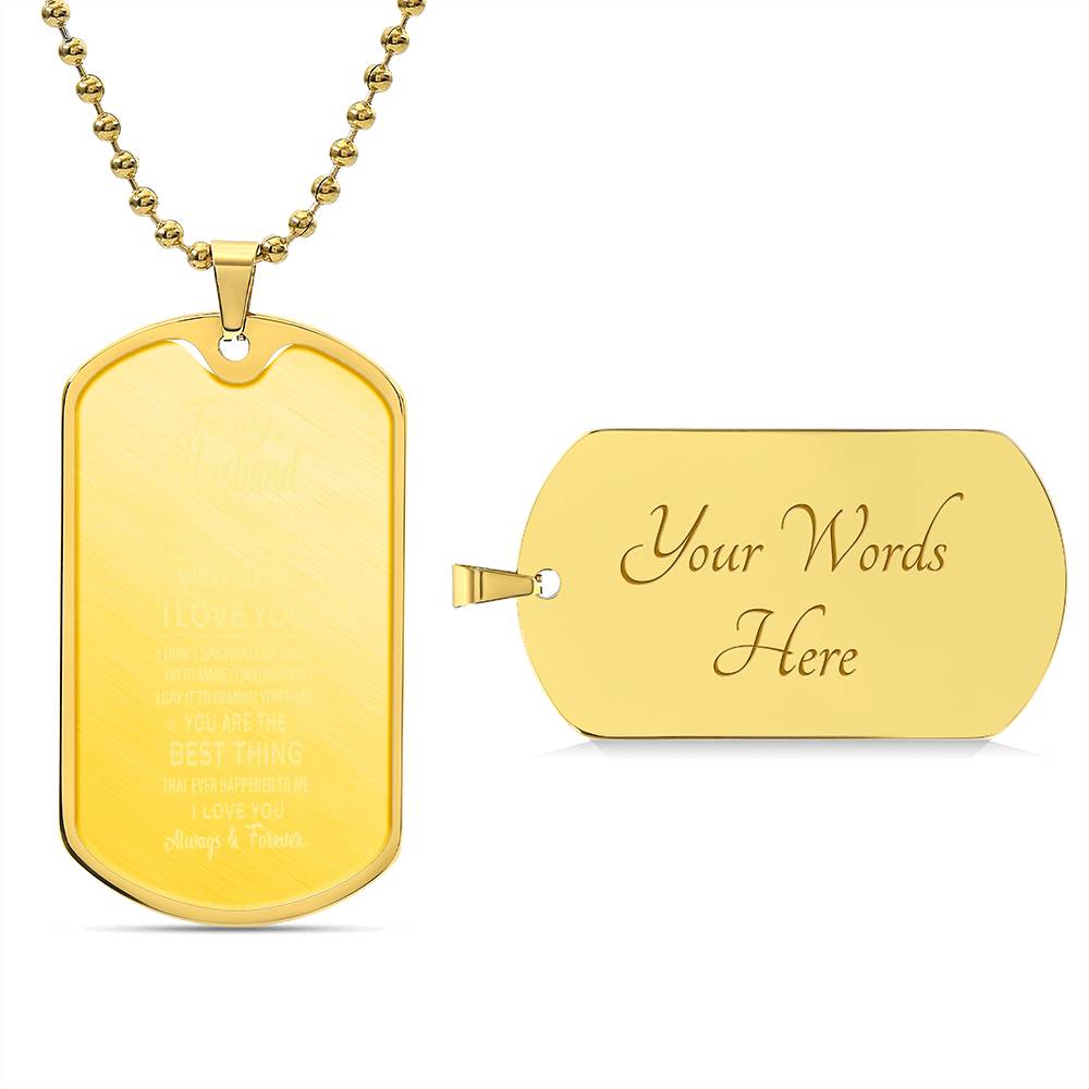 To My Husband, To My Soulmate, To My Best Friend Military Necklaces - Men Dog Tag Necklace mymy