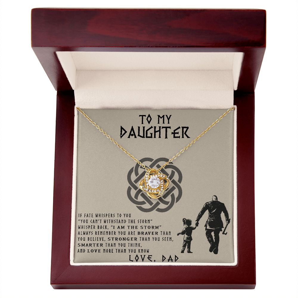 litzzy Viking Dad To Daughter Gift , Litzzy To My Daughter Jewelry   