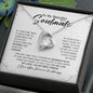 litzzy To My Beautiful Soulmate - Forever Love Necklace I Love You Forever And Always - In Your Eyes I Have Found My Home - Gift for Wife, Girlfriend HO00001HO Jewelry 14k White Gold Finish Standard Box 
