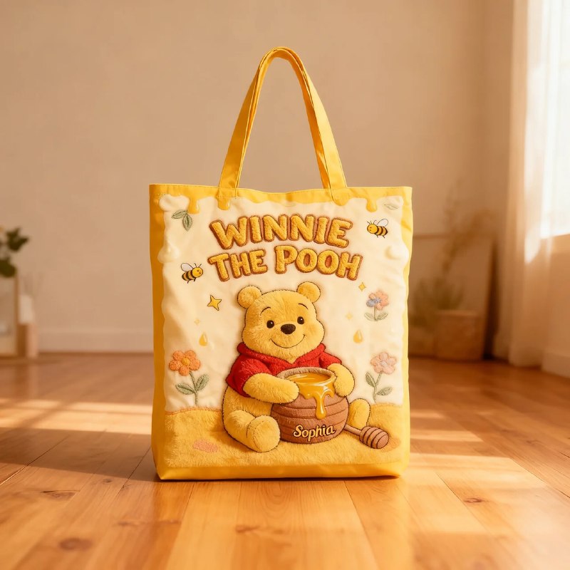 Honey Bear Friends - Personalized Quilted Tote Bag - NSK10038 - image 3
