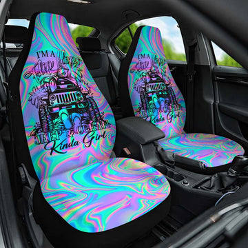 Jeep Ocean Kinda Girl Hologram Car Seat Cover LT7
