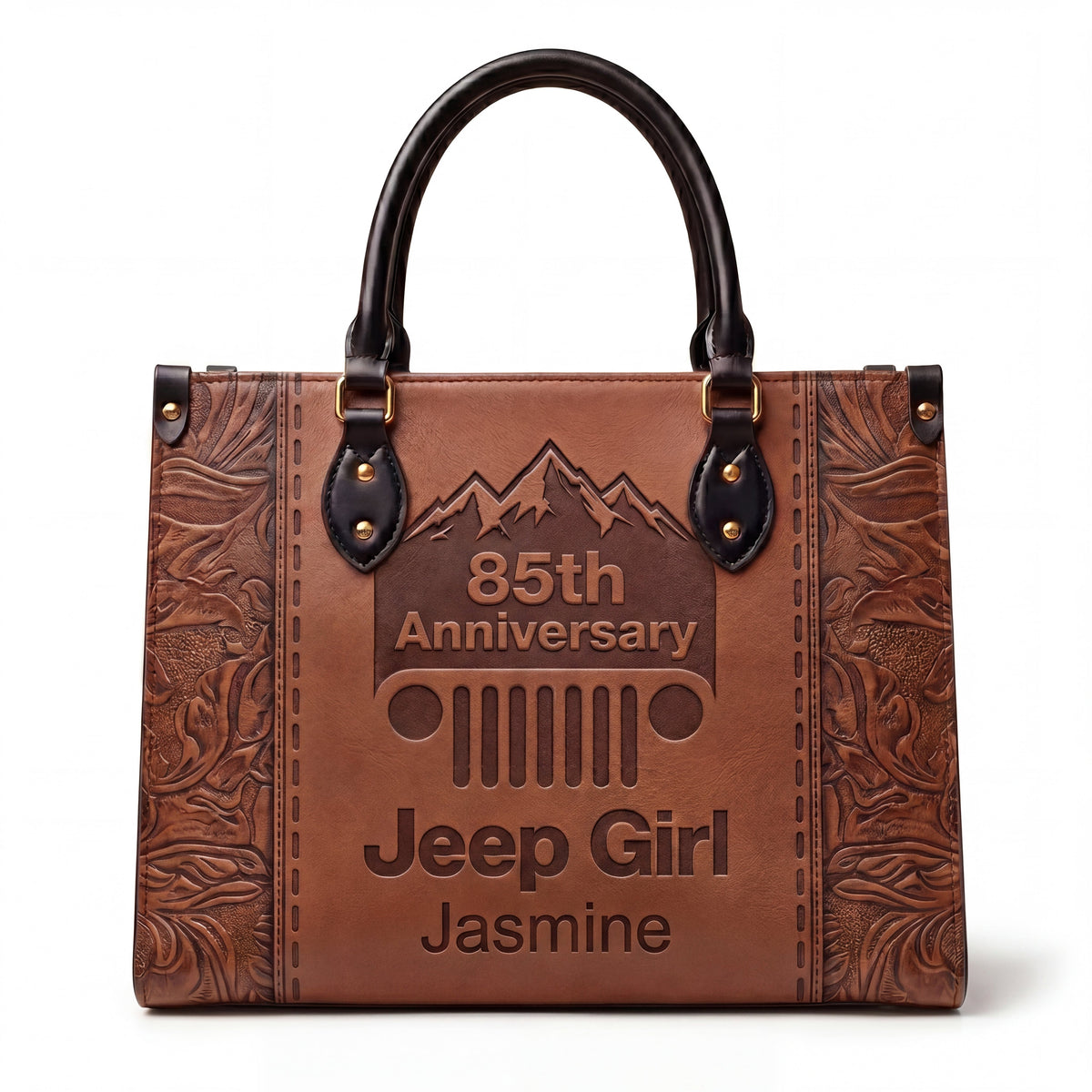[Free delivery]  85th Anniversary Jeep Girl Personalized Leather Bag + Free Leather Wallet TN2407261404