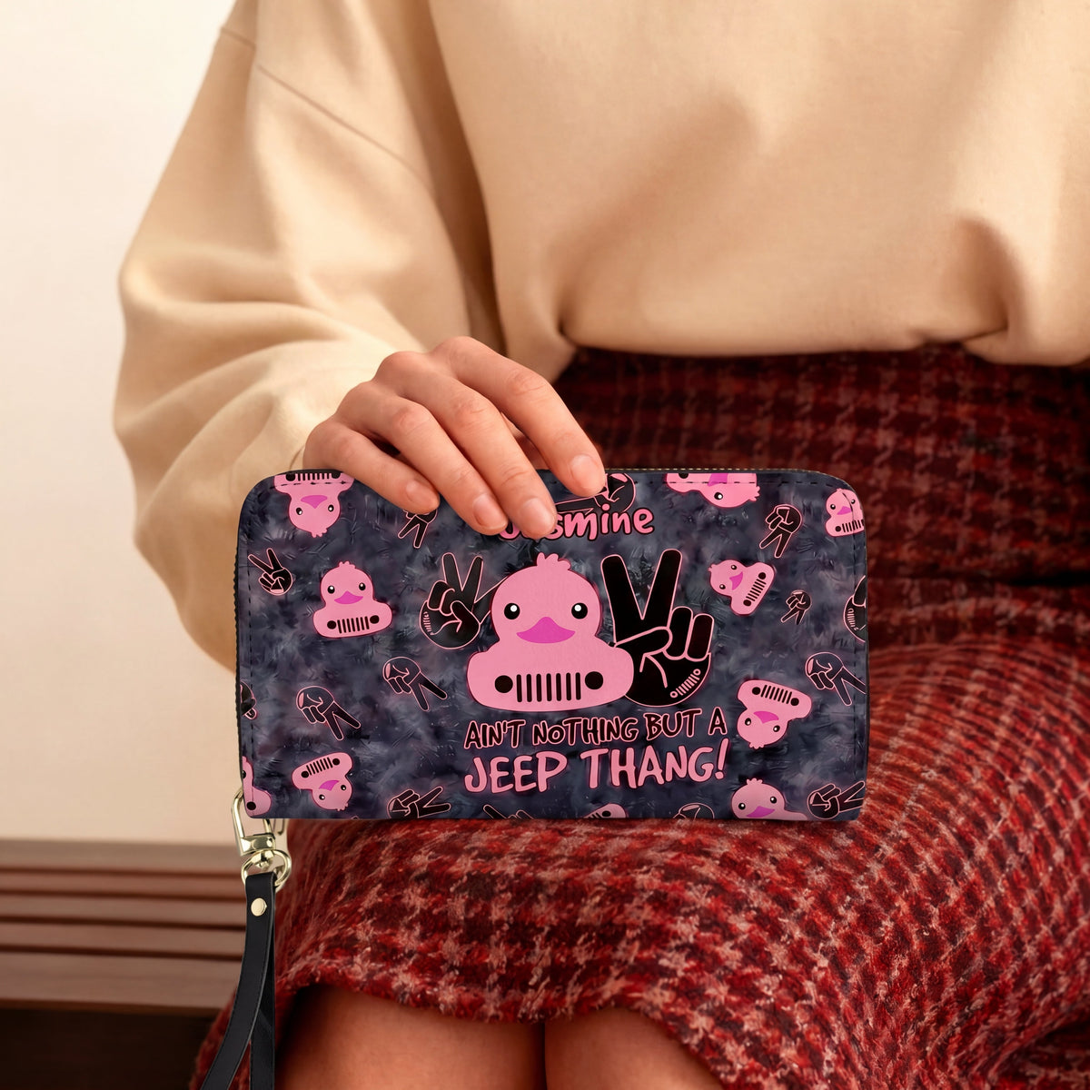 [Free delivery] Jeep Thang Personalized Leather Bag + Free Matching Wallet TN2407261658