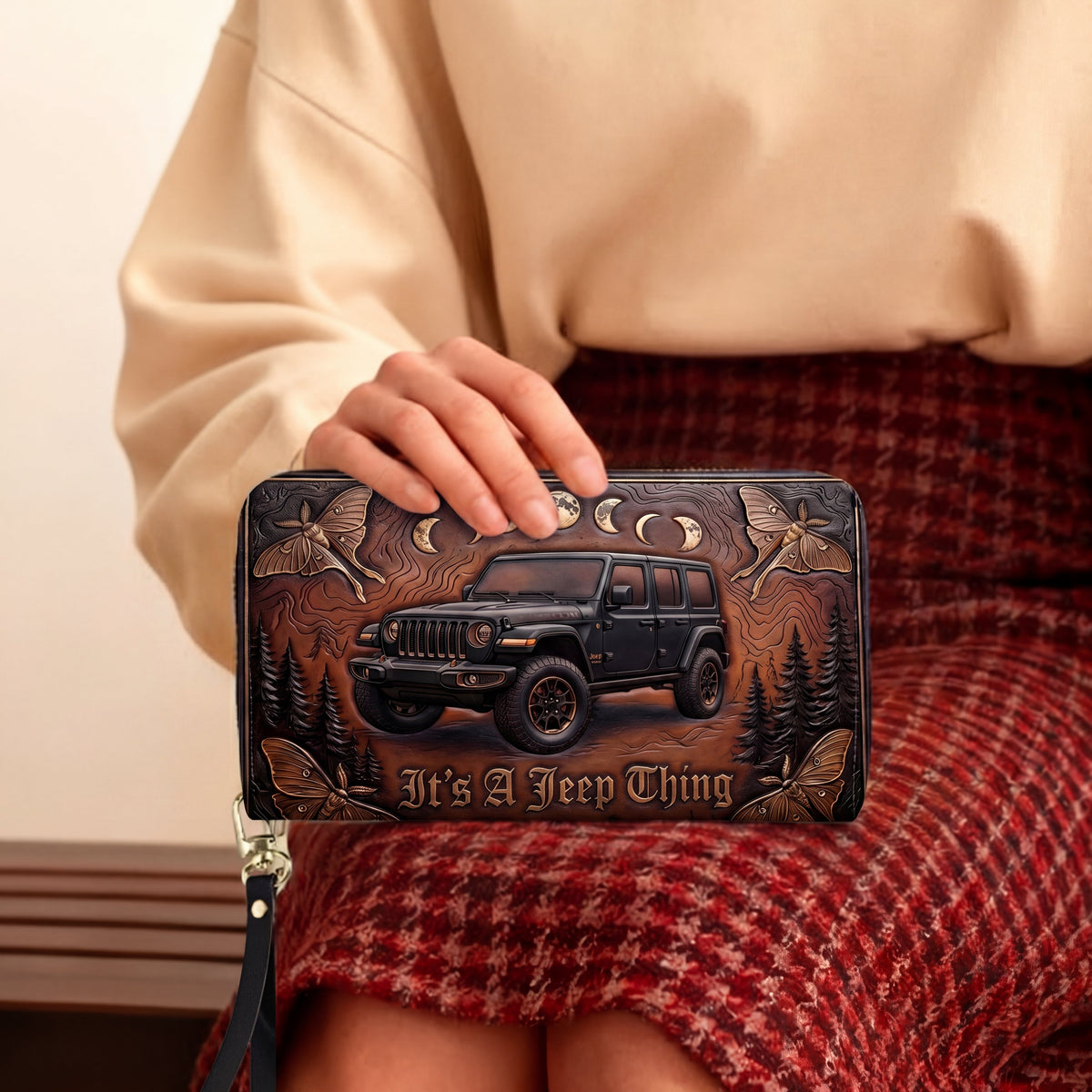 It's A Jeep Thing Personalized Leather Bag + Free Wallet TN2407261538