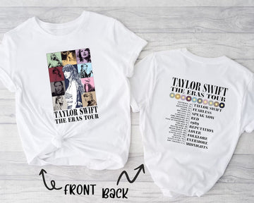 Taylor Swft The Eras Tour Shirt, Swiftie Merch T-Shirt, Back And Front Shirt, Swiftie Eras Tour, Vintage Gift, TS Tshirt