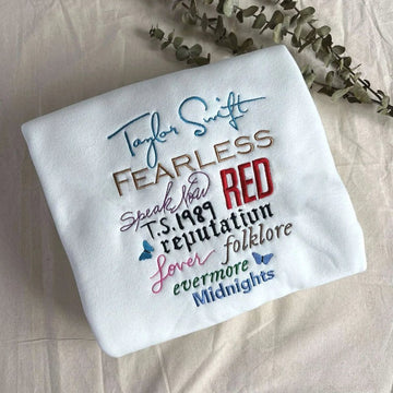 Embroidered Sweatshirt, The Eras Tour Taylor Embroidered Hoodie, Taylor's Version Embroidery Shirt, Gift For Fan