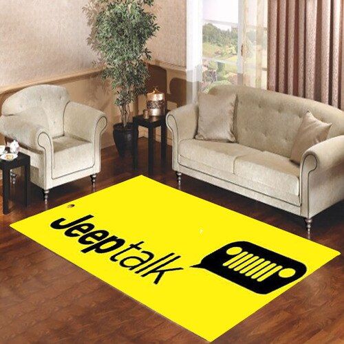 Jeep Talk Yellow Living Room Carpet Rugs Area Rug For Living Room Bedroom Rug Home Decor LT11