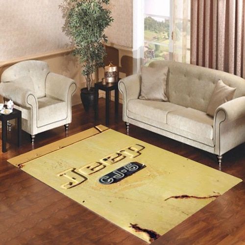 Jeep Cj5 Logo Living Room Carpet Rugs Area Rug For Living Room Bedroom Rug Home Decor LT11
