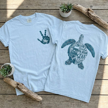 He Leads Me Beside Still Waters Turtle T-Shirt TN2407261036