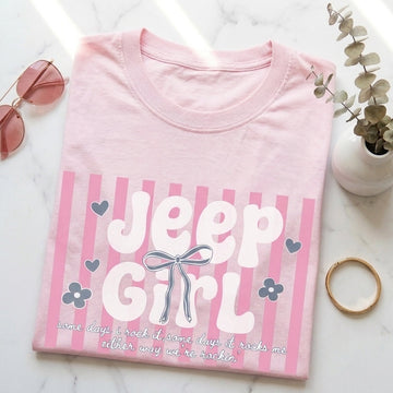 Adorable Jeep Girl T-Shirt TN2407261016