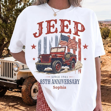 Jeep 85th Anniversary V5 Personalized T-Shirt TN2307261713