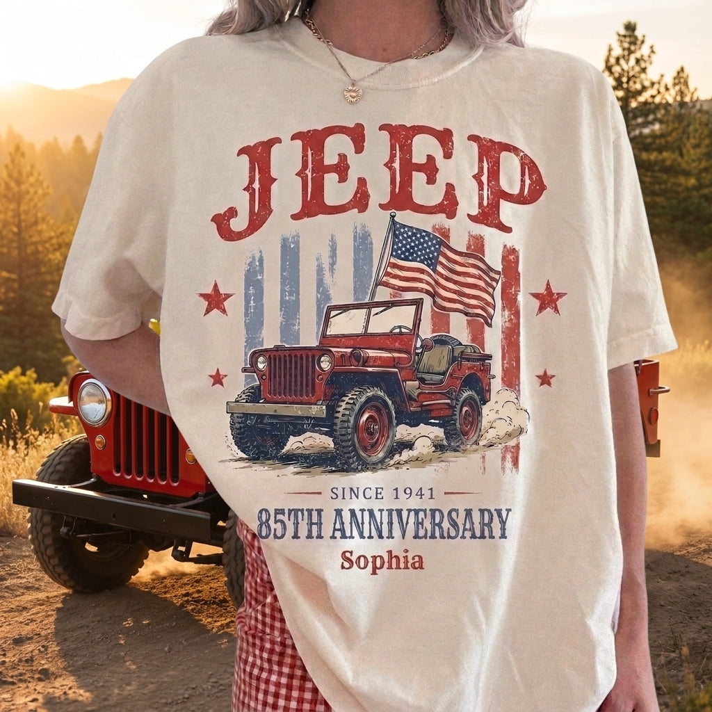 Jeep 85th Anniversary V5 Personalized T-Shirt TN2307261713
