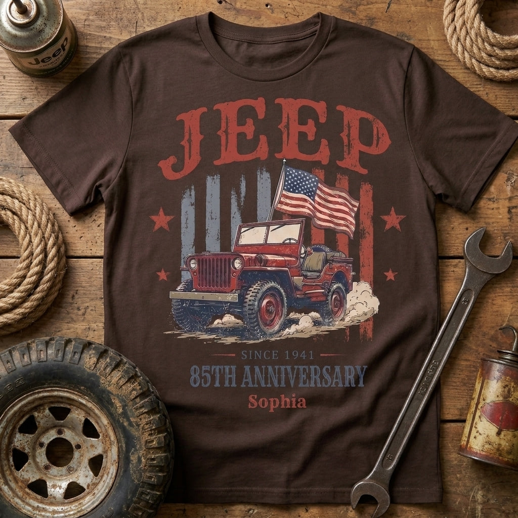 Jeep 85th Anniversary V5 Personalized T-Shirt TN2307261713