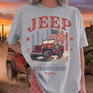 Jeep 85th Anniversary V5 Personalized T-Shirt TN2307261713
