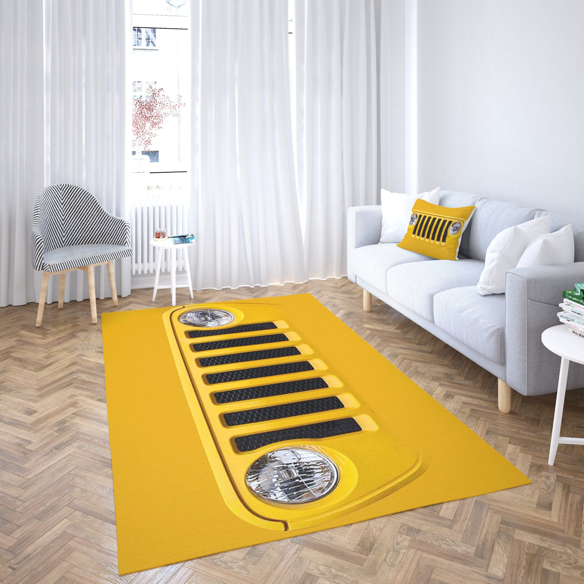 Jeep Yellow Carpet Living Room-Area Rug LT11