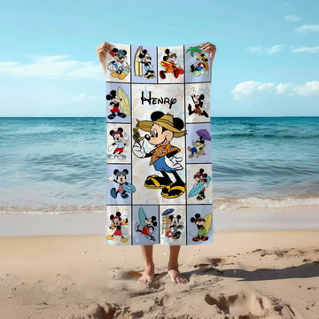 Custom DN Mkko Beach Towel, DN Kid Towel, Custom Name Towel, DN Cruise Line Towel, DN Couple Towel TN2606261806