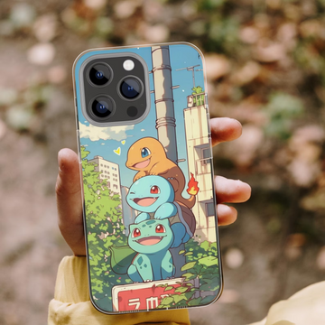 PoMo Phone Case, Pikachu Charmander Squirtle Cover For iPhone, Samsung, Pixel TN2906261500