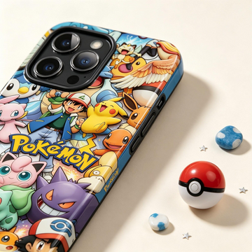 PoMo Ash Pika Phone Case, 3D Collage, Licensed MagSafe Cover for iPhone Samsung Pixel TN3006261129