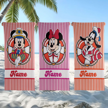 Custom Mkko And Friends Beach Towel, Summer Beach Towel, Custom DN, Kids towel, Summer Gift, Trip TN3006261821