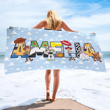 Custom ToyS Beach Towel, Custom Summer Beach Towel, Custom DN, Kids towel, Summer Gift, Trip TN3006261830
