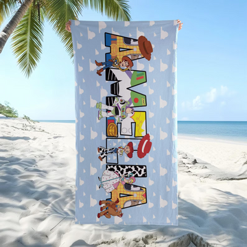 Custom ToyS Beach Towel, Custom Summer Beach Towel, Custom DN, Kids towel, Summer Gift, Trip TN3006261830
