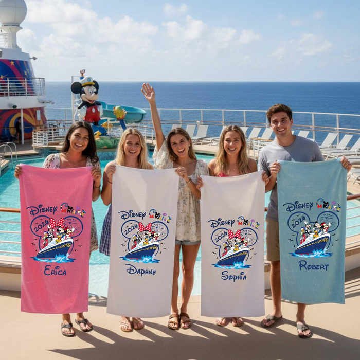 Personalized DN Cruise 2026 Beach Towel: Custom Mkko Summer Vacation Gift TN0107261438