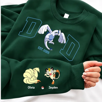 Sweatshirt - Personalized Sleeve Sweatshirt - PoModad, PoMo - Gift For Dad, Gift for family (v2) - Personalized Sweatshirt premium TN0106261452