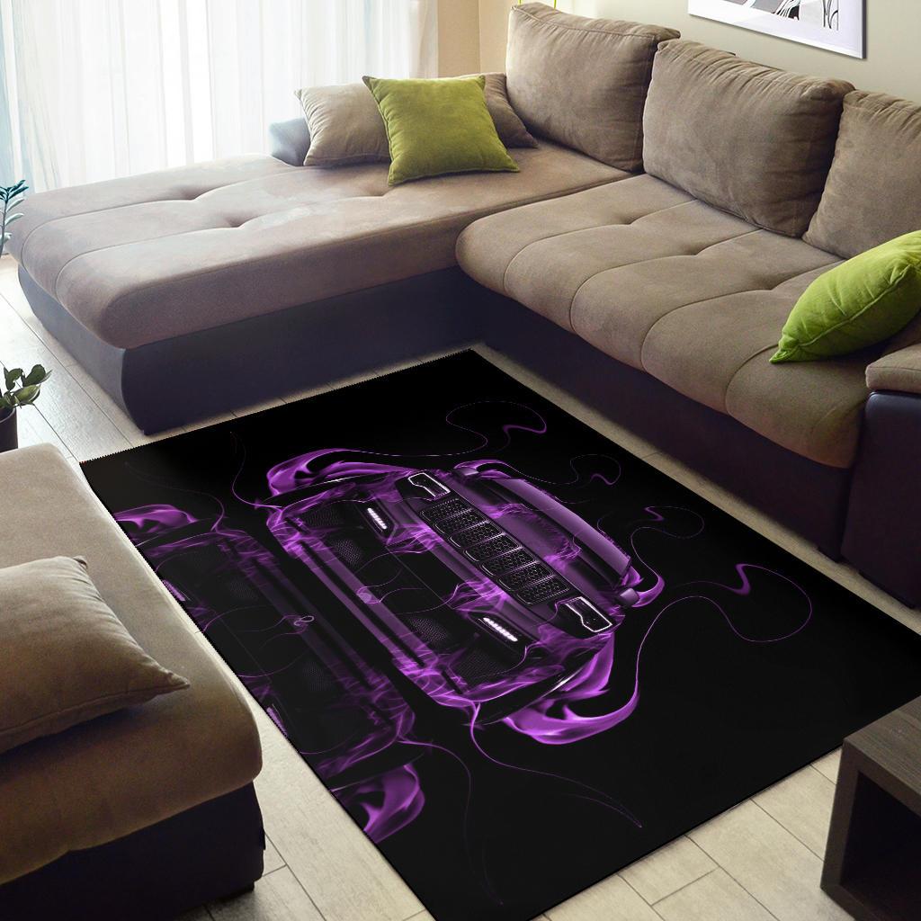 Jeep Purple Rectangle Rug LT11