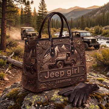[Free delivery] Jeep Girl Personalized Leather Bag TN2407261353