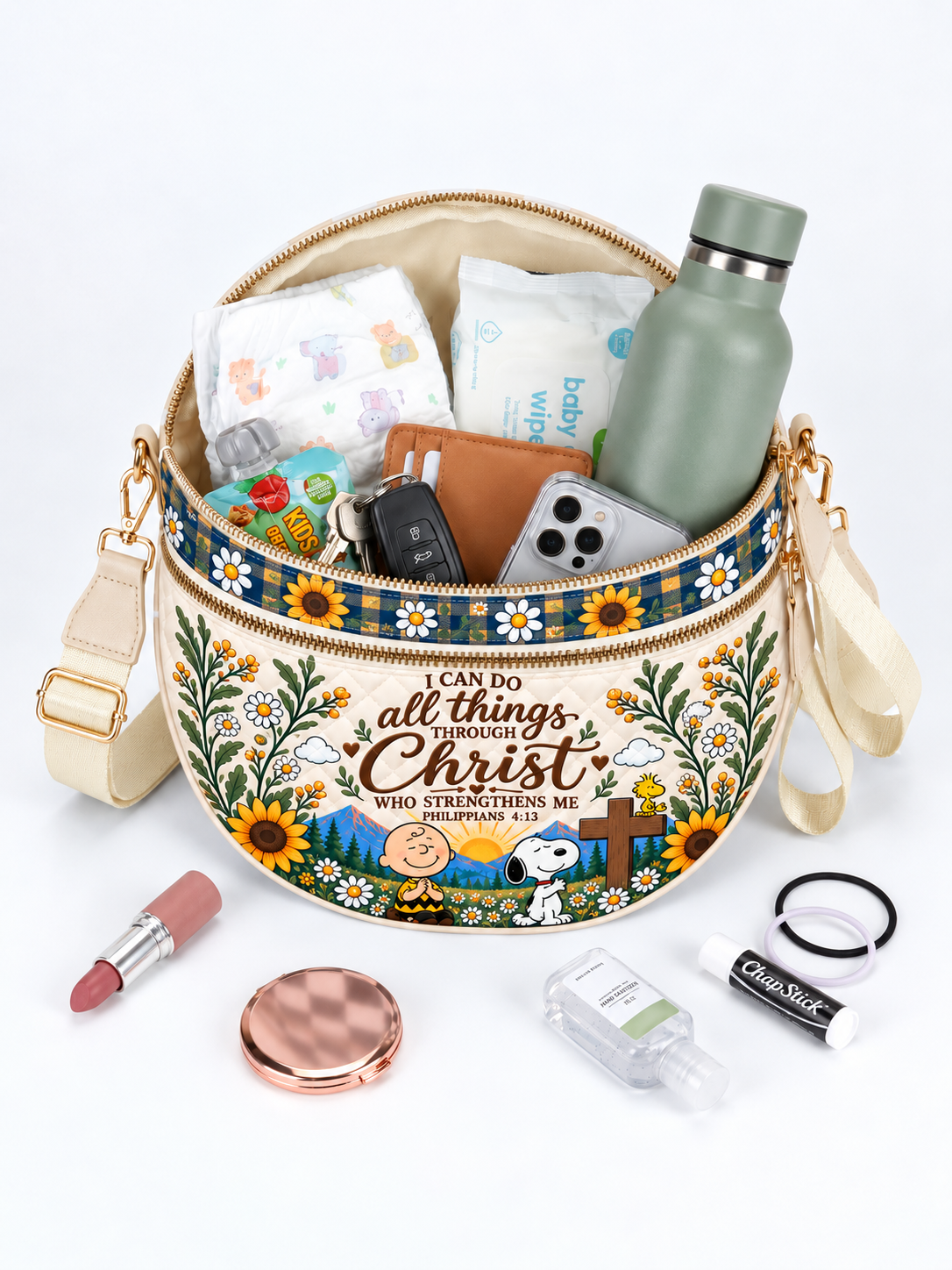 I Can Do All Things Through Christ Christian Gift For Her - Personalized Crossbody Bag